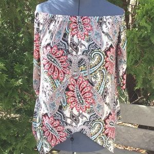 Women’s Colorful Off Shoulder Blouse